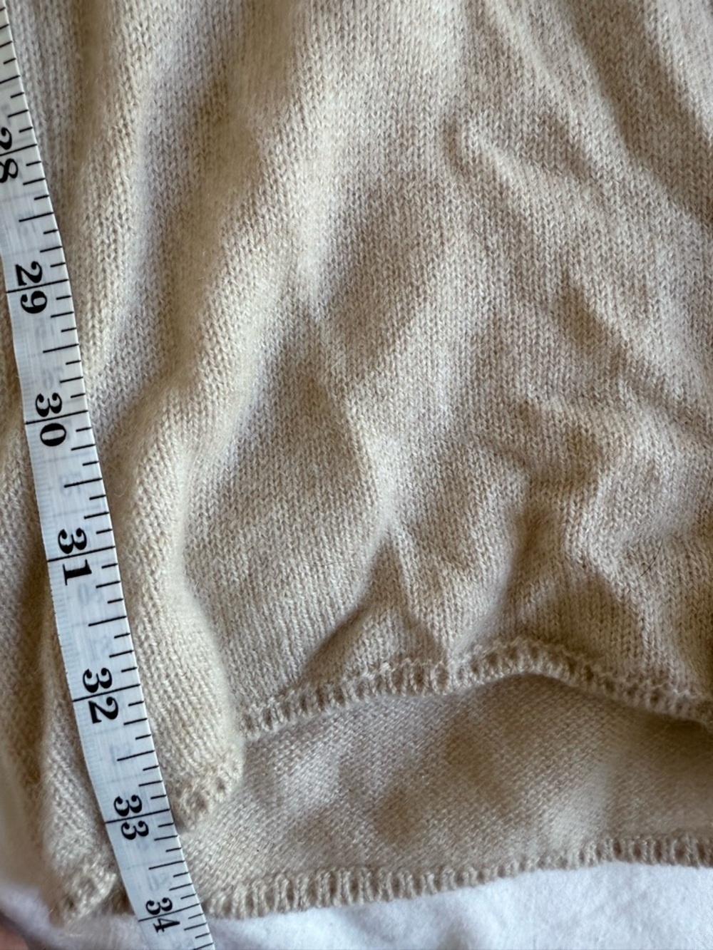 Intimissimi 100% Cashmere Palazzo Pants S Beige Wide Leg Lounge Pants - Picture 8 of 9